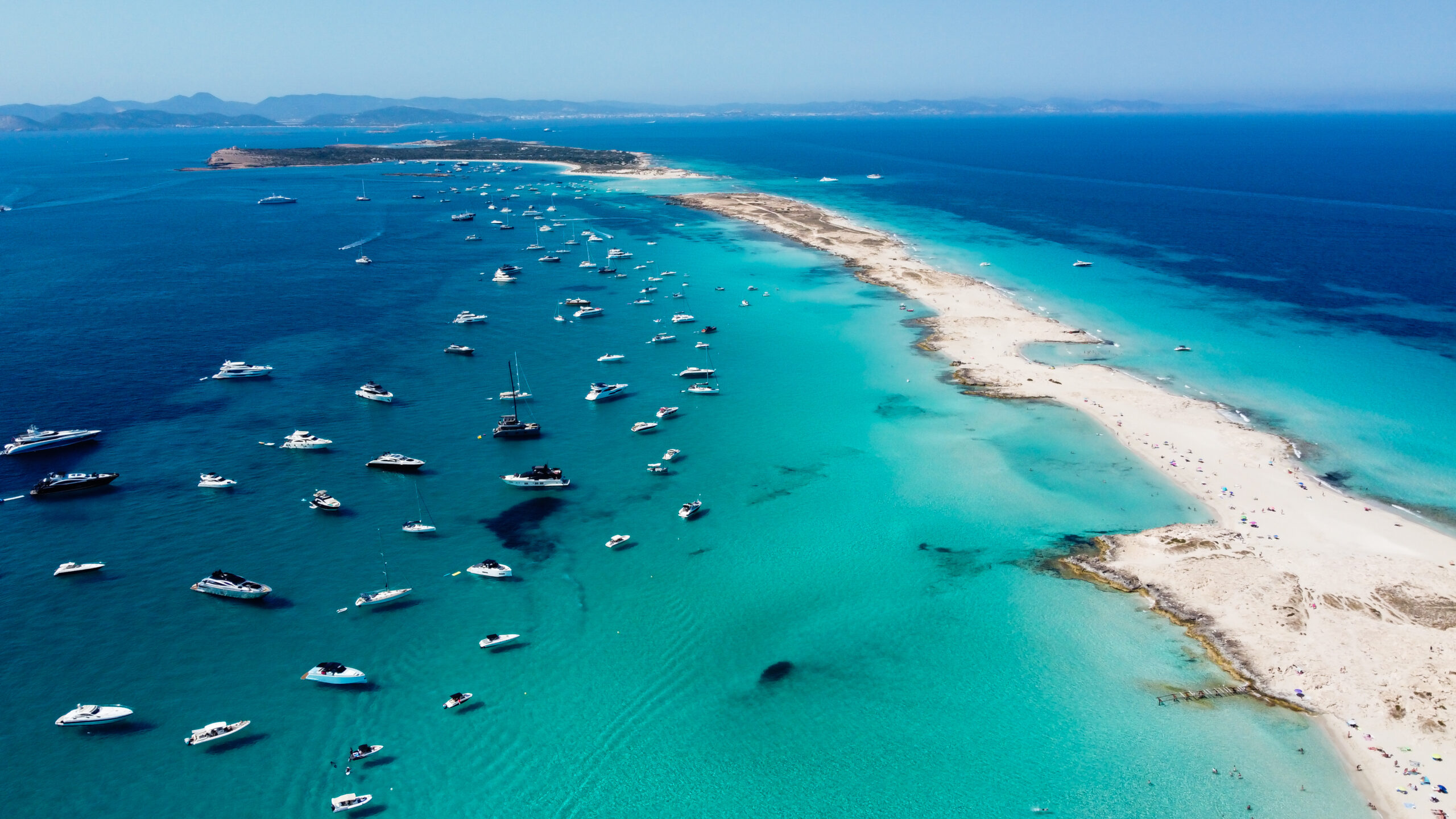 Aerial,View,Of,The,Beaches,Of,Ses,Illetes,On,The