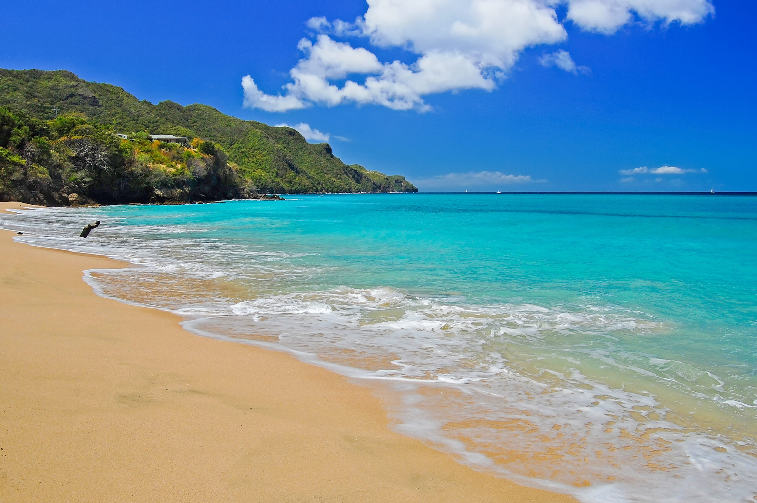 View,Of,Wonderful,Beach,On,Bequia,Island,,Caribbean,Sea,Region
