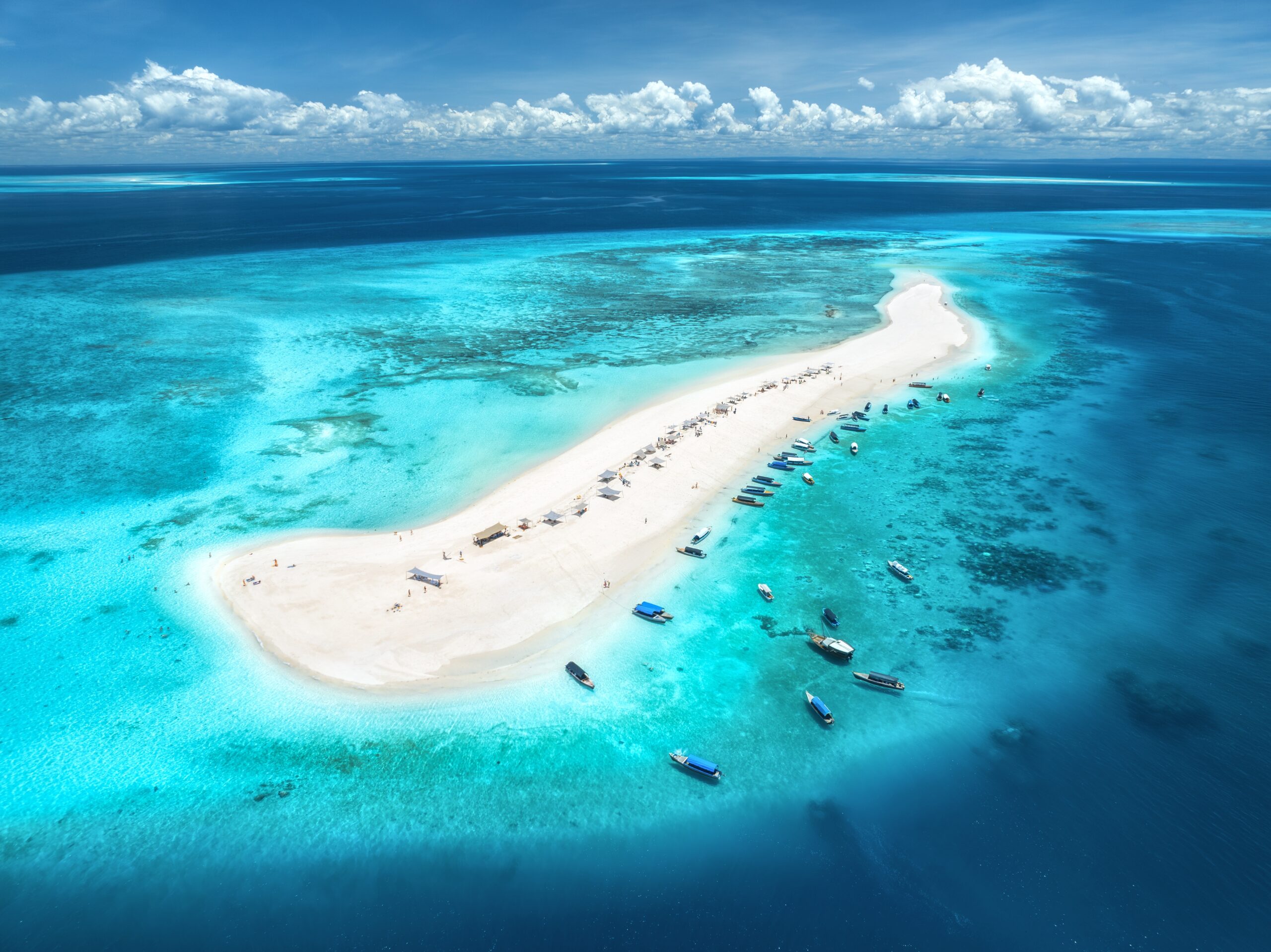 Aerial,View,Of,Nakupenda,Island,,Sandbank,In,Ocean,,White,Sand,