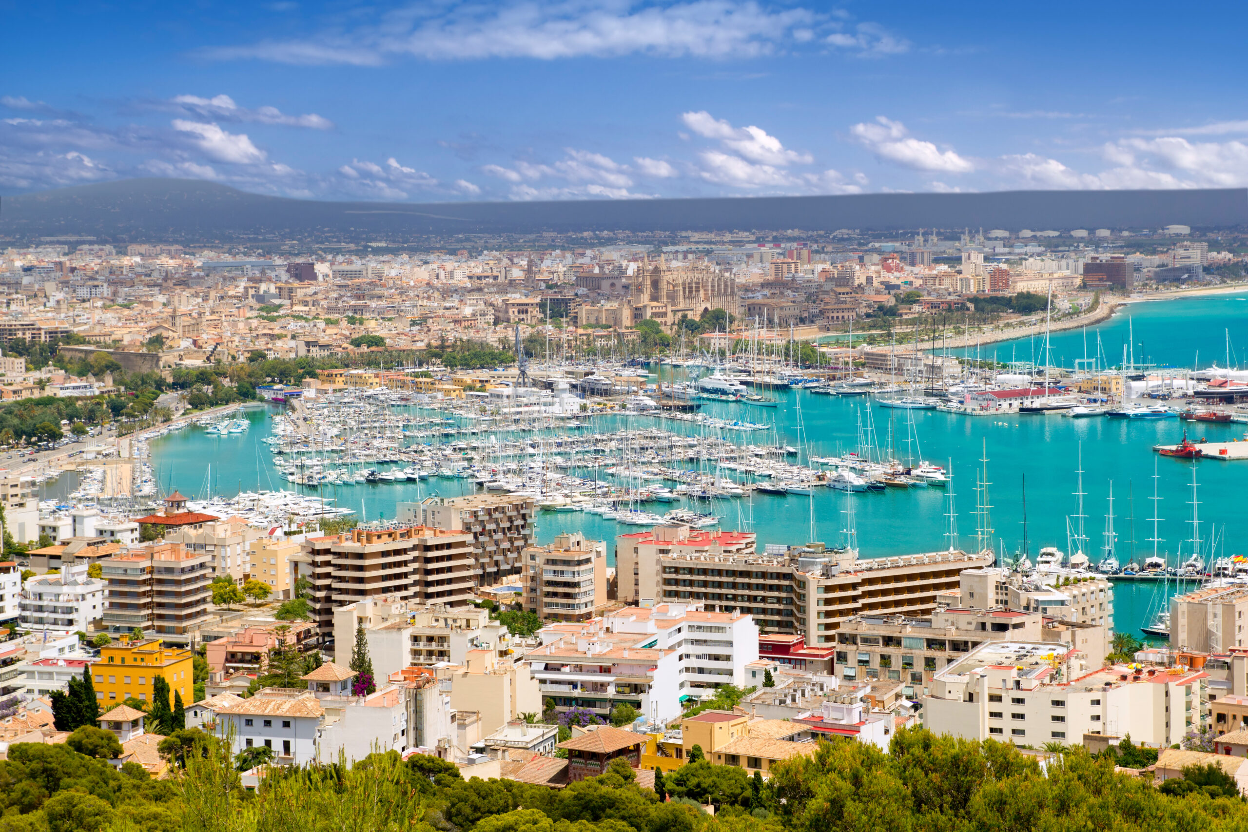 Aerial,View,Of,Palma,De,Mallorca,In,Majorca,Balearic,Islands