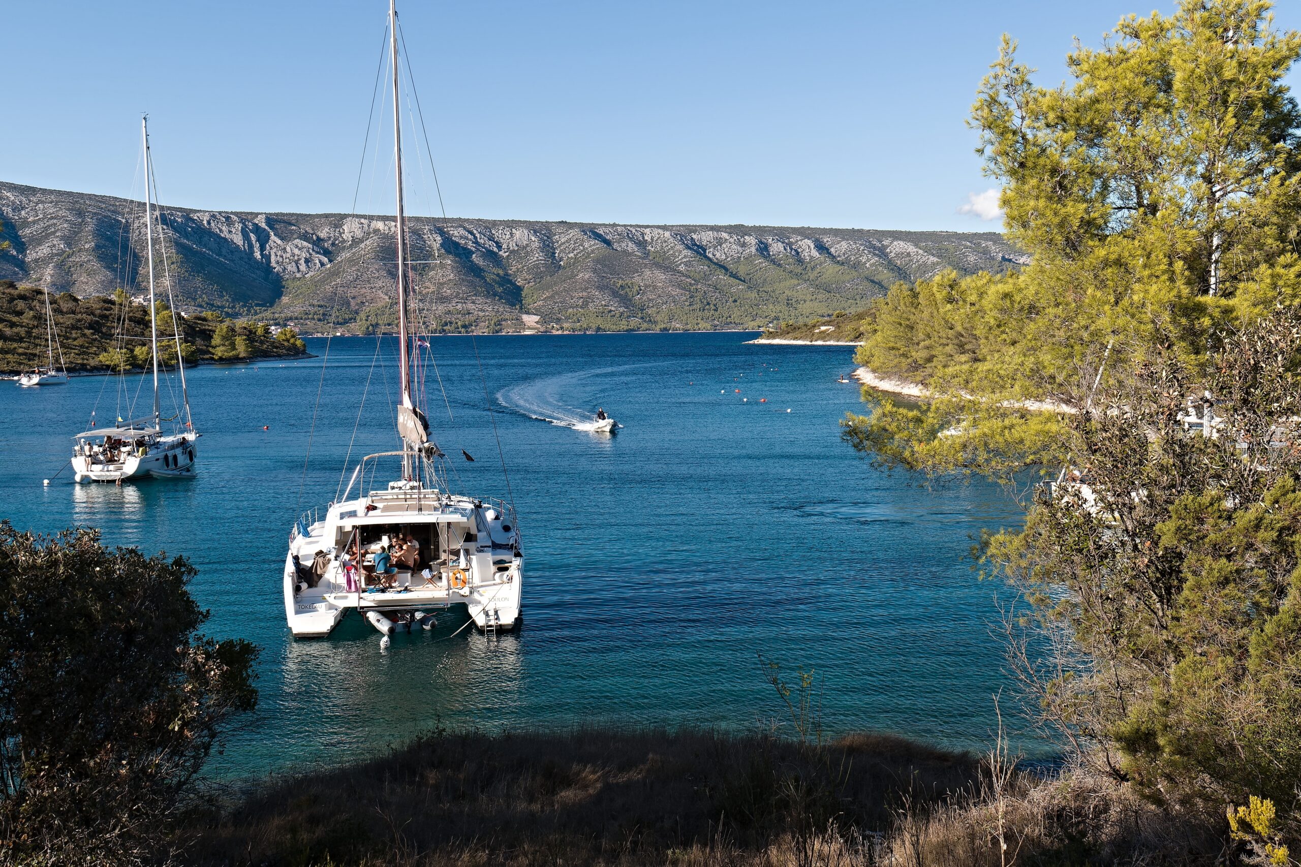View,To,Lovisce,Bay,On,Scedro,Island,And,Adriatic,Sea.