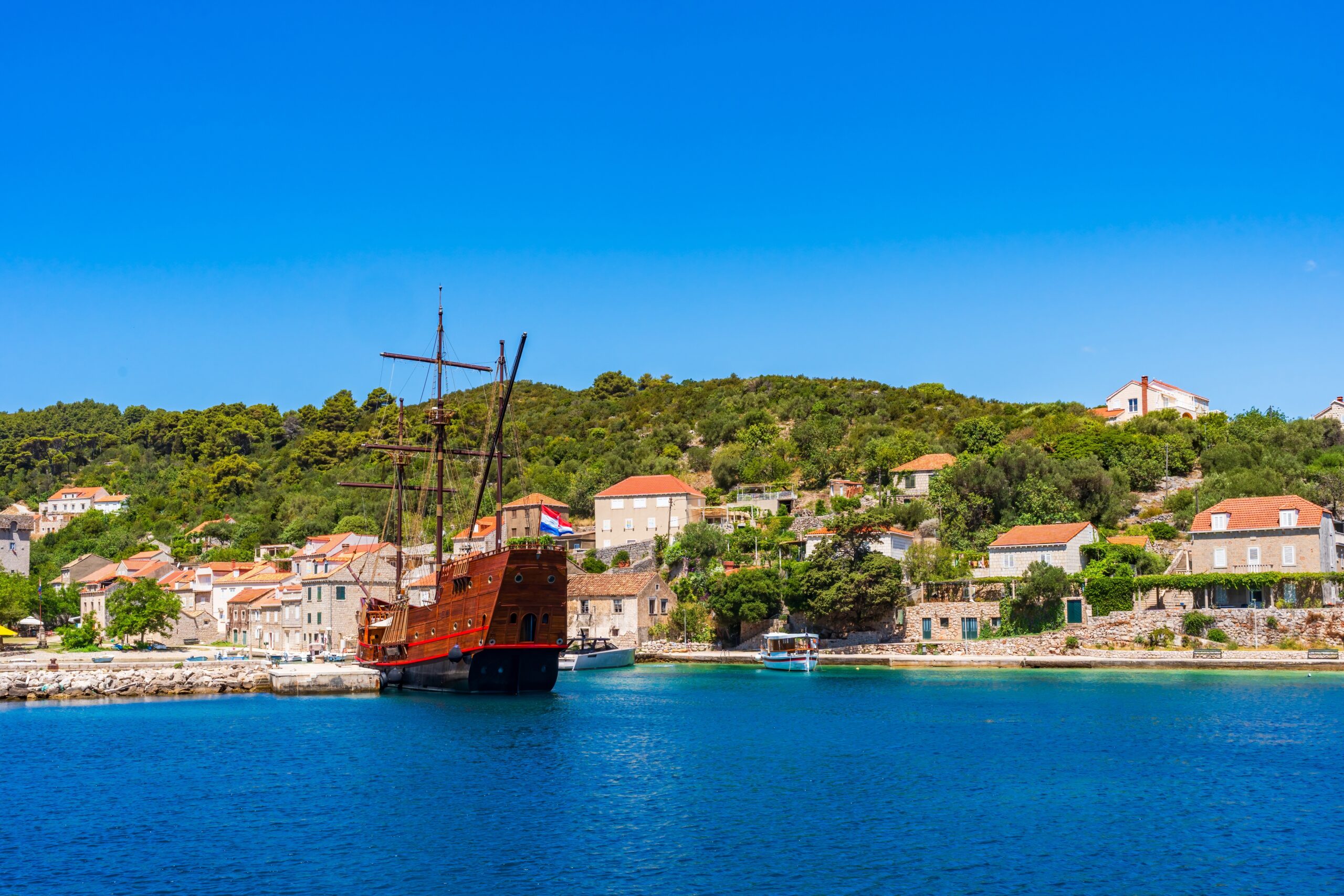 Crystal,Clear,Waters,Of,Adriatic,Sea,Around,Elaphiti,Island,Sipan