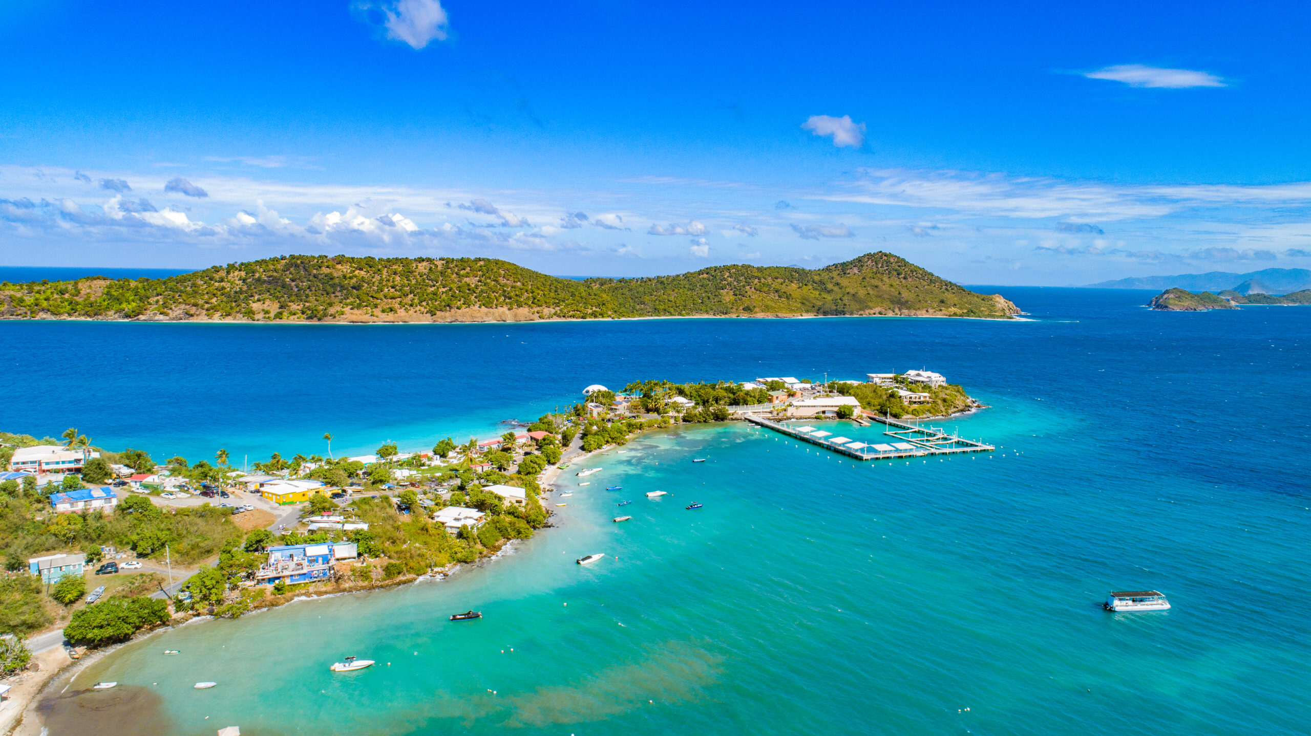 Virgin,Islands,St,Thomas,Caribbean,Aerial.