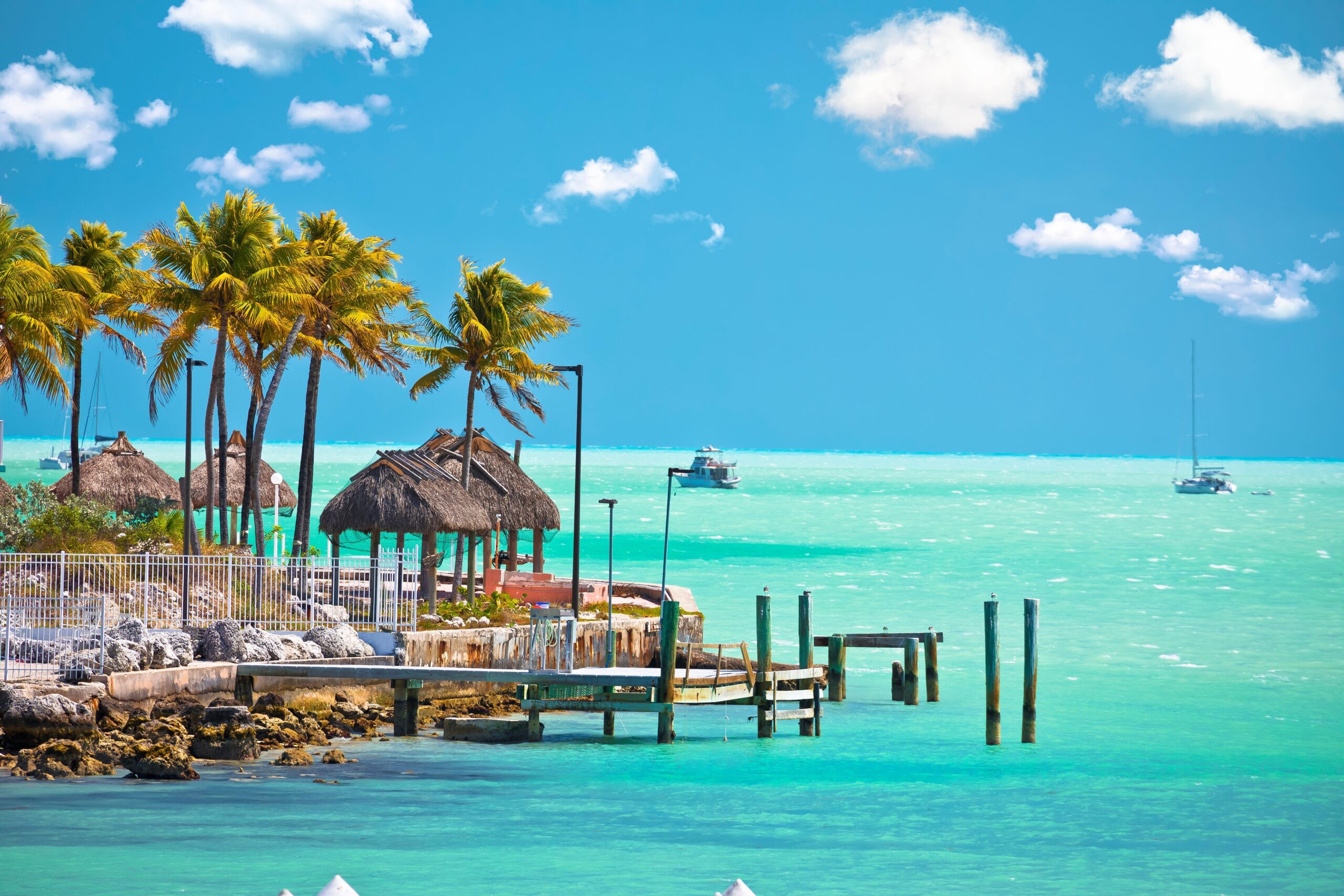 Turquoise,Waterfront,Of,Florida,Keys,In,Marathon,,Florida,,United,States