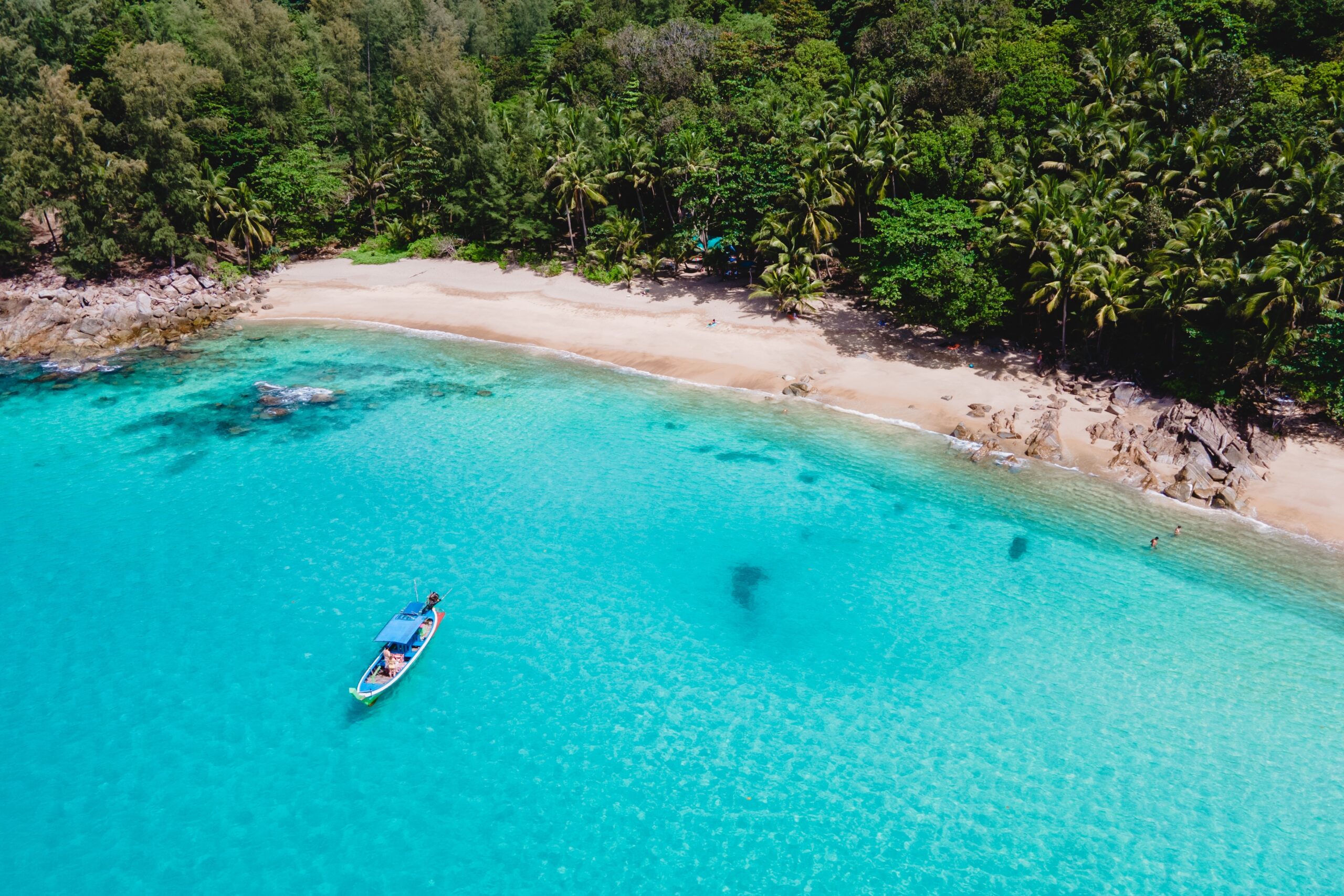 Banana,Beach,Phuket,Is,A,White,Tropical,Beach,With,Palm