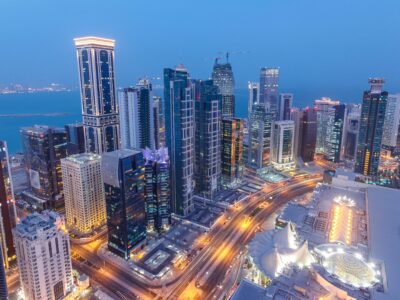 Skyline,Of,The,West,Bay,Area,From,Top,In,Doha