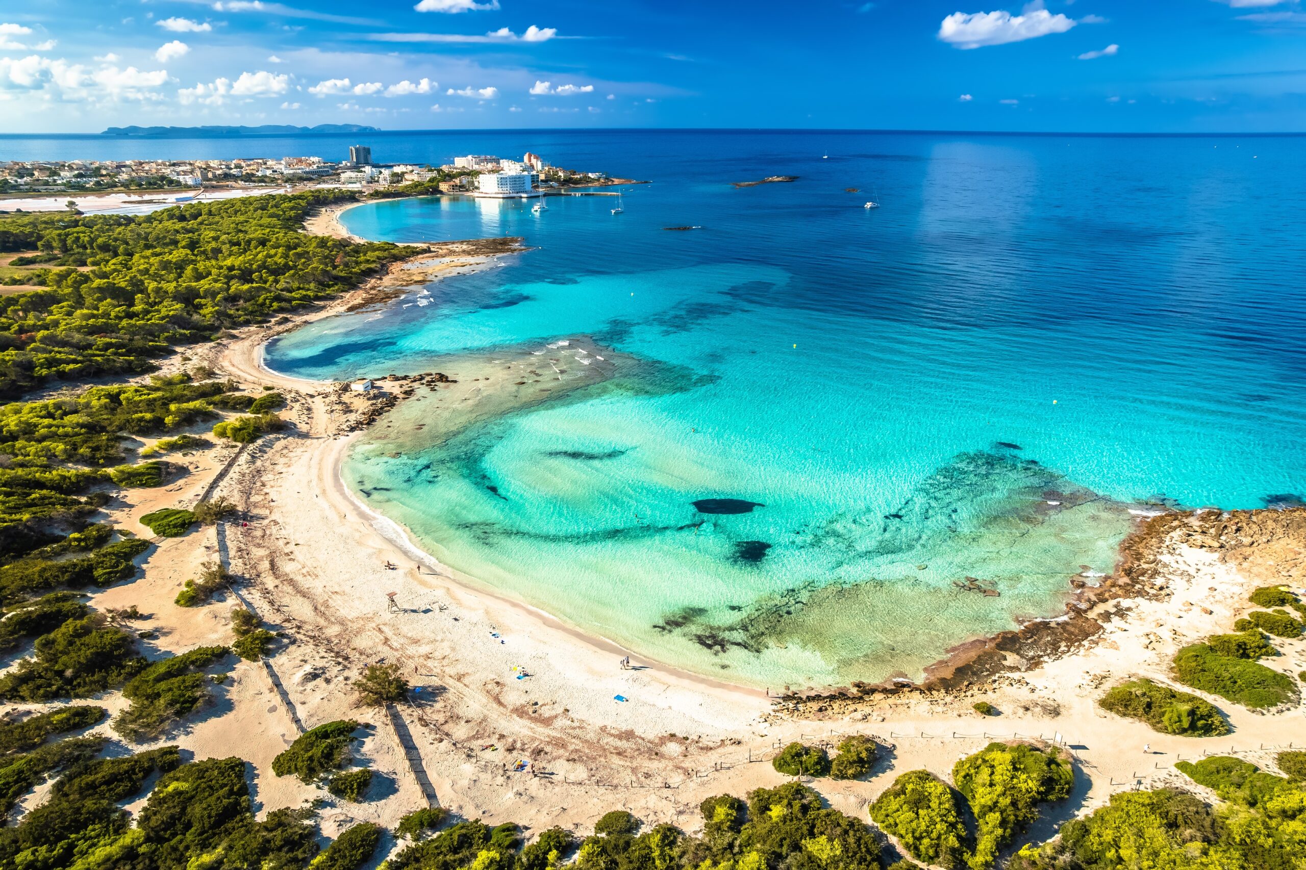 Mallorca-Es Trenc beach-panoramic beach view