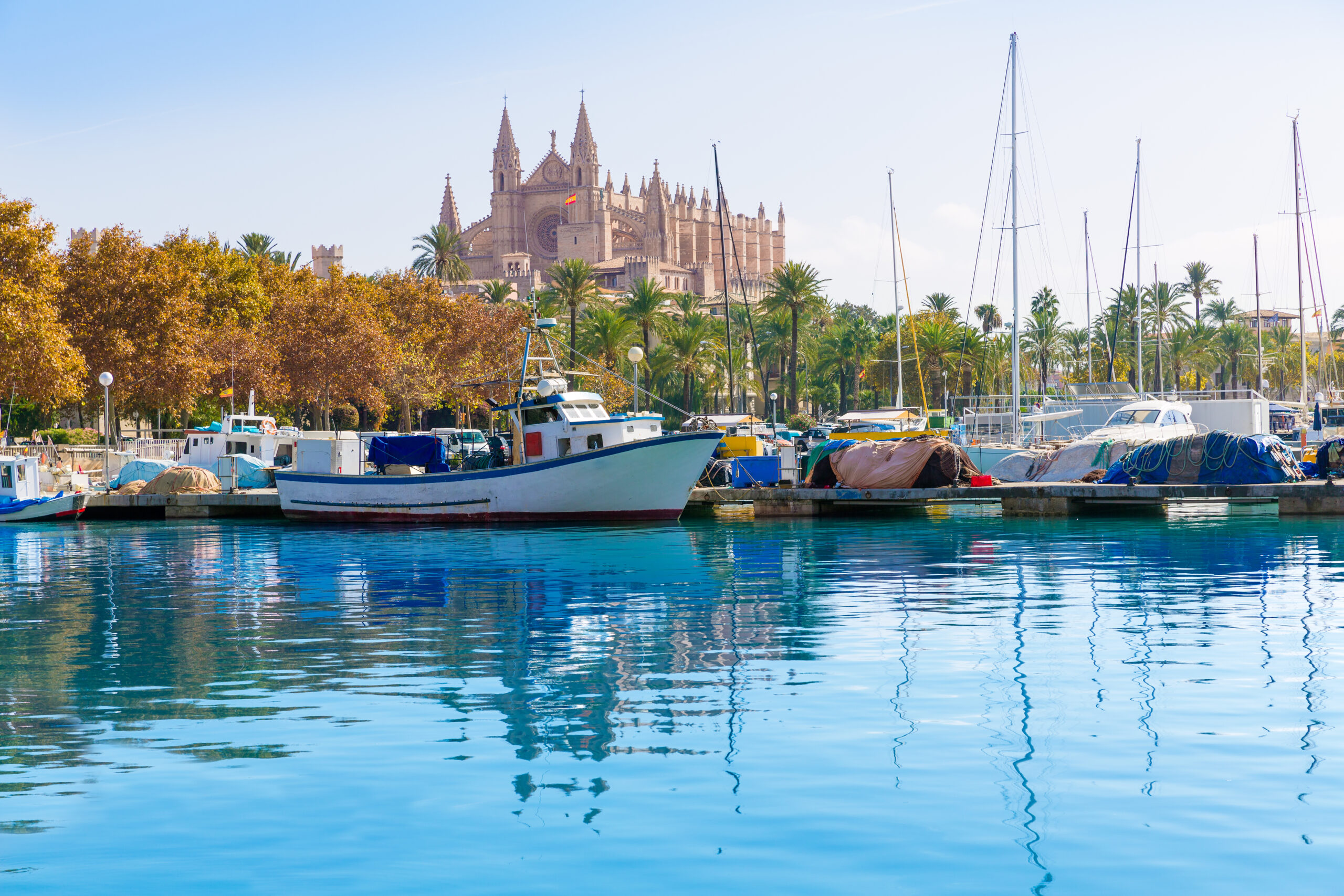 Mallorca-Palma de mallorca-boats in a port