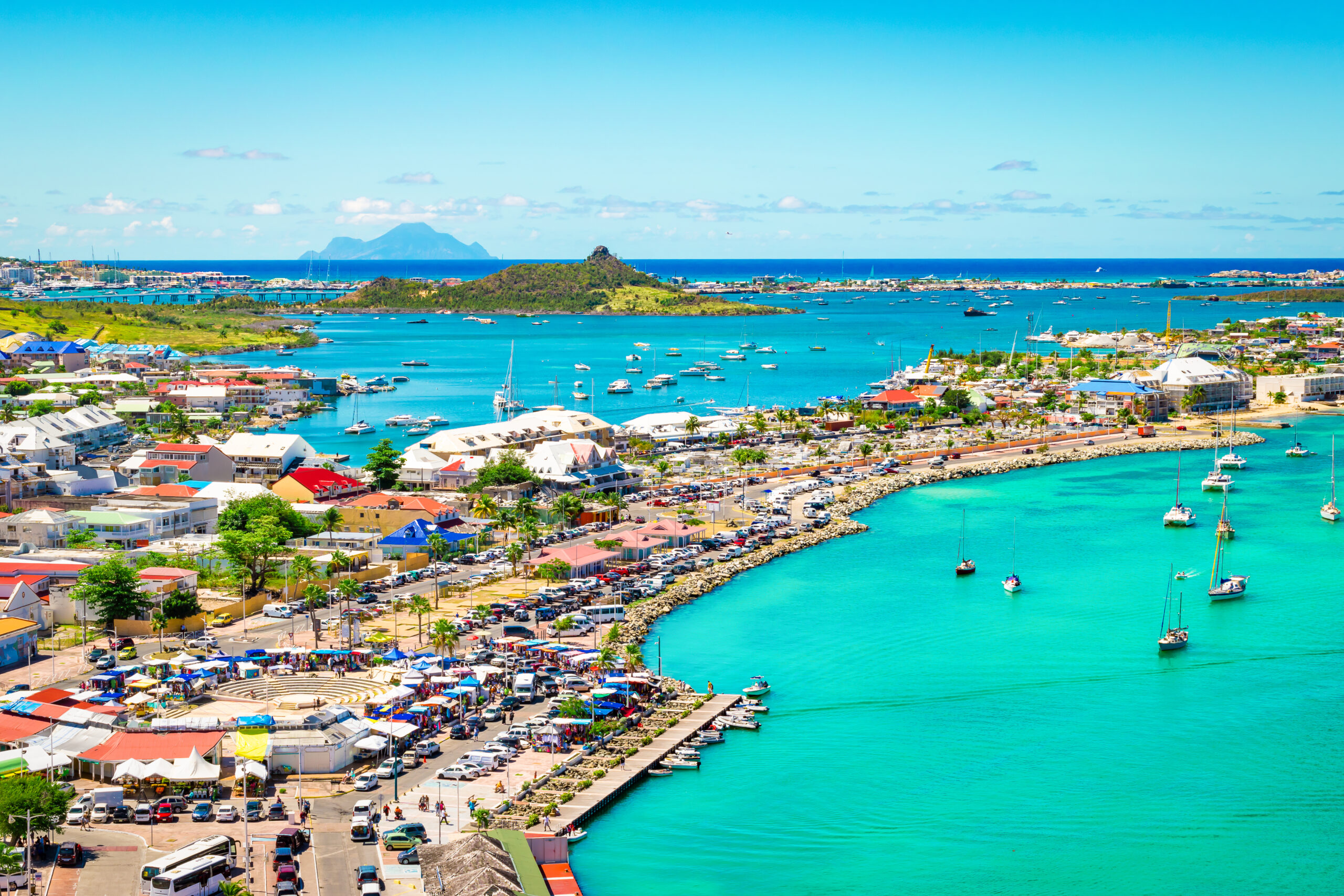 St. Martin- Marigot Bay-Aerial View